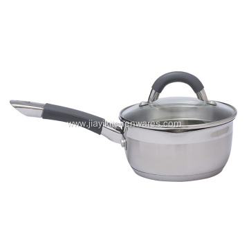 Stainless steel 304 kitchen cookware saucepan